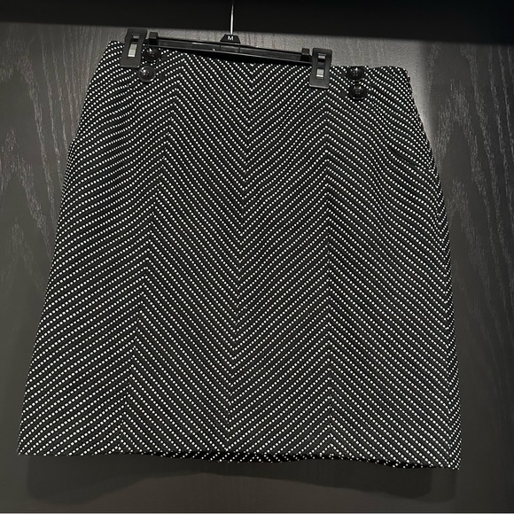 ANN TAYLOR WOMENS POLKA DOT MINI SKIRT - Picture 1 of 3